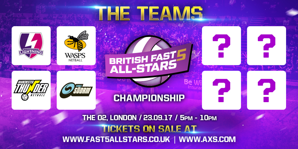 FIRST FOUR CONFIRMED FOR BRITISH FAST5 ALL-STAR CHAMPIONSHIP